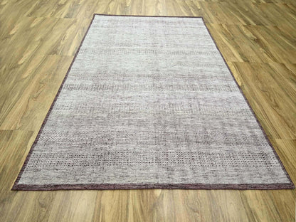 Modern / Contemporary hand-knotted wool rug in Red, 7'11" x 10' — SKU O076299 (view 2)