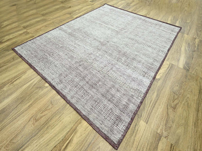 Modern / Contemporary hand-knotted wool rug in Red, 7'11" x 10' — SKU O076299 (view 3)