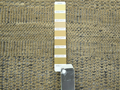 Brown 6'0" x 9'3" Modern / Contemporary Hand knotted Wool Rug - Sku: O076302