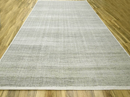 Modern / Contemporary hand-knotted wool rug in Gray, 12'1" x 14'10" — SKU O076304 (view 2)