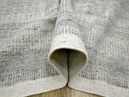 Modern / Contemporary hand-knotted wool rug in Gray, 12'1" x 14'10" — SKU O076304 (view 5)