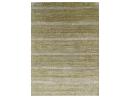 Brown 9'0" x 12'3" Modern / Contemporary Hand knotted Wool/Silk Rug - Sku: O076327