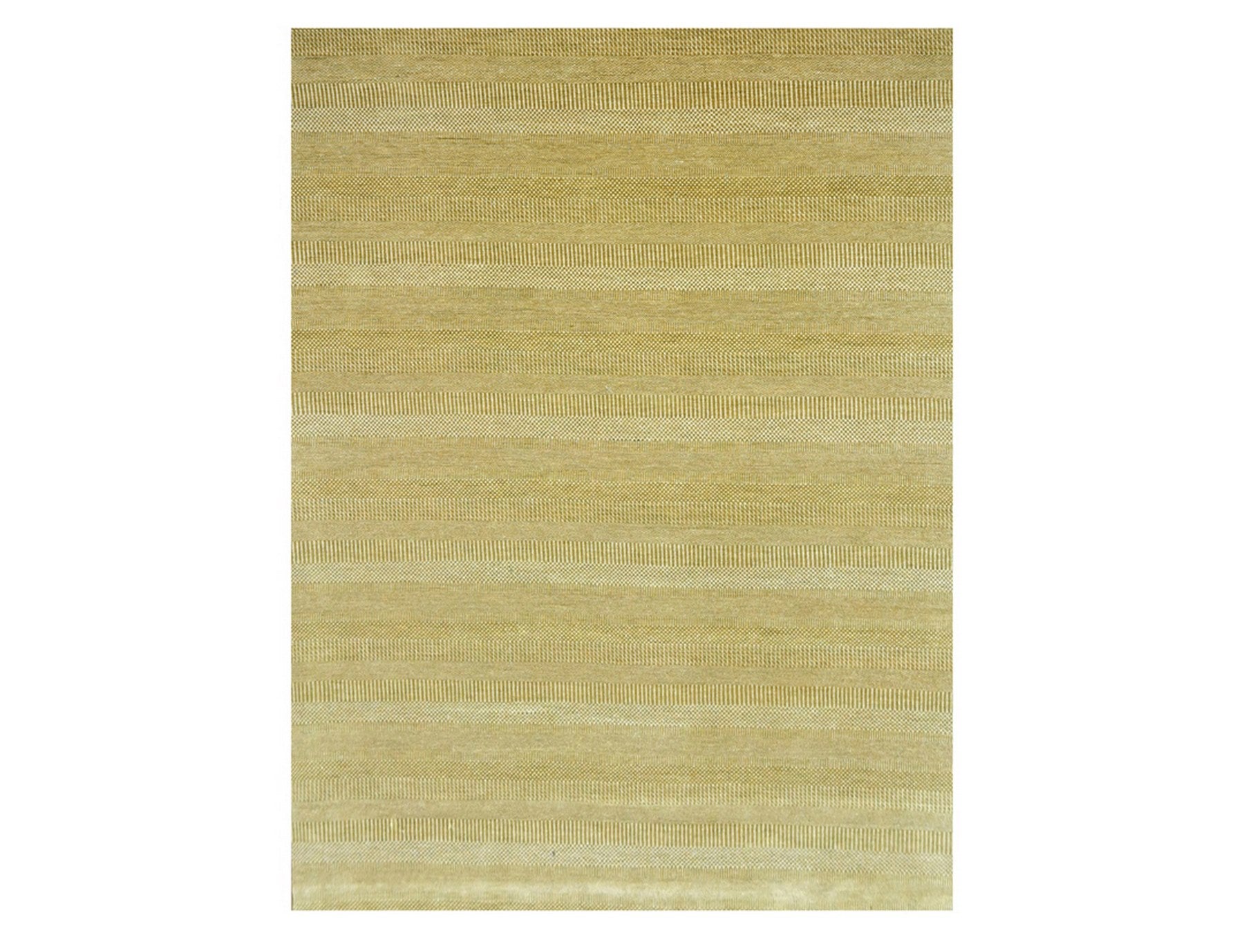 Modern / Contemporary hand-knotted wool/silk rug in Brown, 9' x 12' — SKU O076329