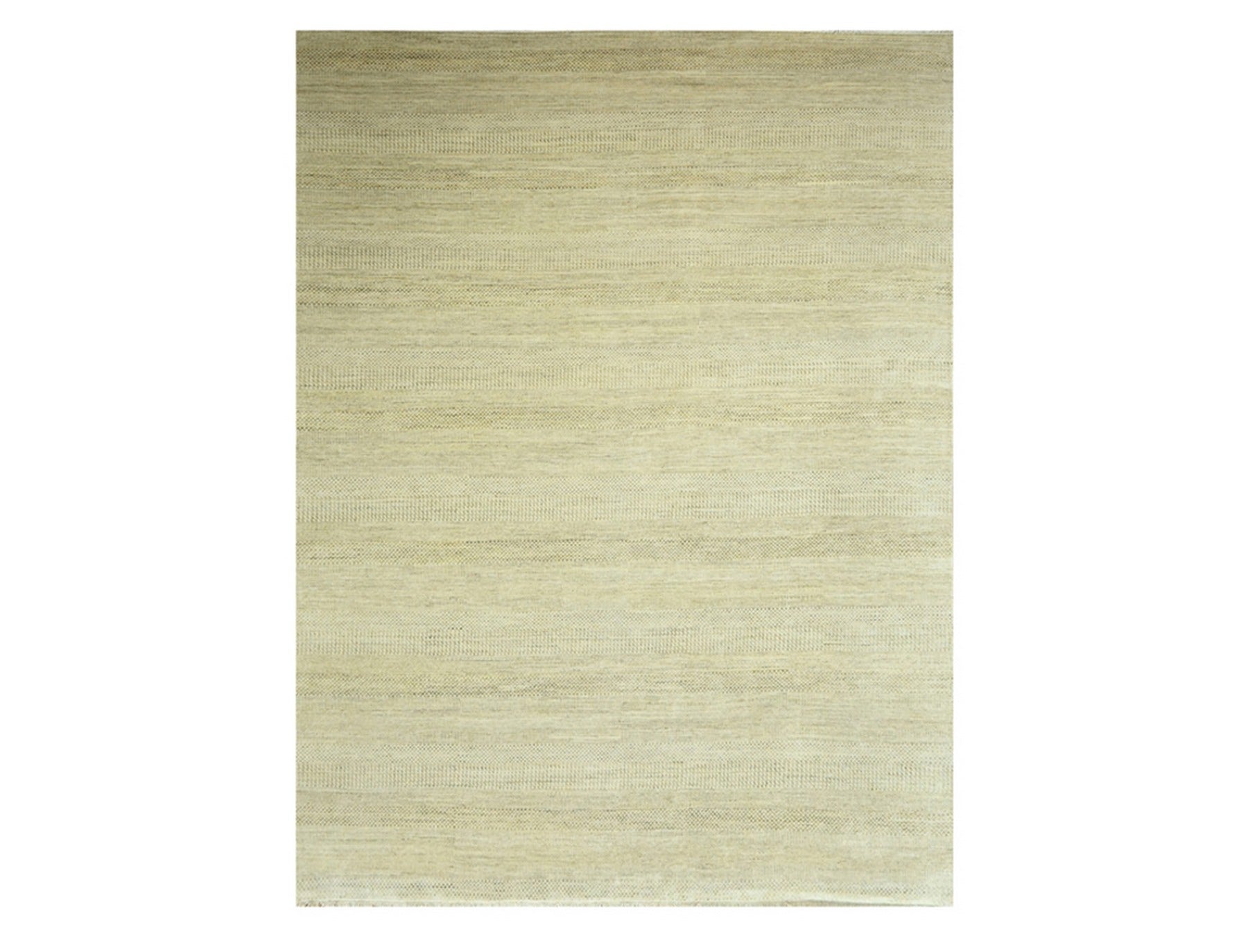 Modern / Contemporary hand-knotted wool/silk rug in Brown, 9'1" x 12'3" — SKU O076341