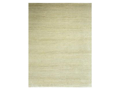 Brown 9'1" x 12'3" Modern / Contemporary Hand knotted Wool/Silk Rug - Sku: O076341