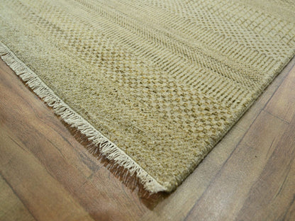 Brown 9'1" x 12'3" Modern / Contemporary Hand knotted Wool/Silk Rug - Sku: O076341