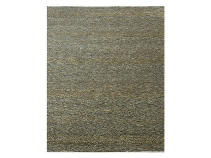 Brown 8'0" x 10'0" Modern / Contemporary Hand knotted Wool/Silk Rug - Sku: O076344