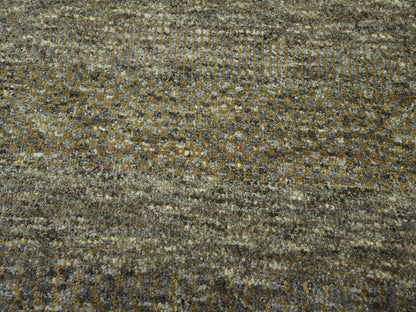 Brown 8'0" x 10'0" Modern / Contemporary Hand knotted Wool/Silk Rug - Sku: O076344