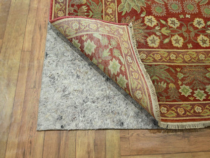 Agra Oushak hand-knotted wool rug in Red, 8' x 10'2" — SKU O076346 (view 4)