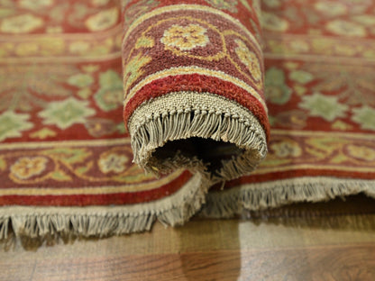 Agra Oushak hand-knotted wool rug in Red, 8' x 10'2" — SKU O076346 (view 5)