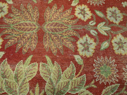 Agra Oushak hand-knotted wool rug in Red, 8' x 10'2" — SKU O076346 (view 8)