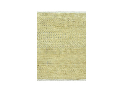 Brown 2'0" x 2'0" Modern / Contemporary Hand knotted Wool/Silk Rug - Sku: O076353