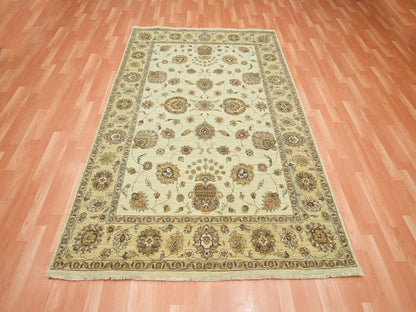 Ziegler Oushak hand-knotted wool rug in Ivory & Beige, 5'6" x 8'1" — SKU O076356 (view 2)
