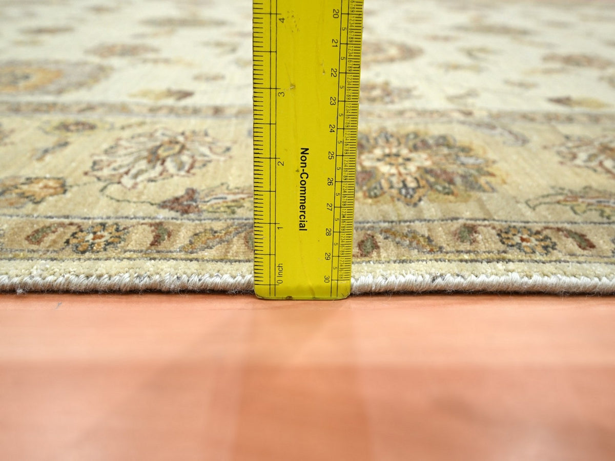 Ziegler Oushak hand-knotted wool rug in Ivory & Beige, 5'6" x 8'1" — SKU O076356 (view 6)