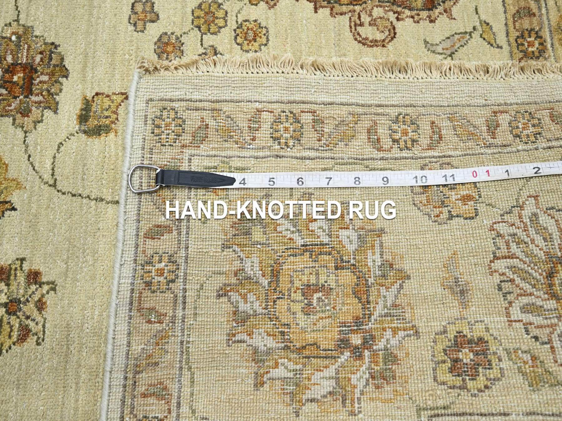 Ziegler Oushak hand-knotted wool rug in Ivory & Beige, 5'6" x 8'1" — SKU O076356 (view 7)