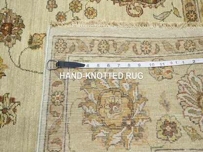 Ziegler Oushak hand-knotted wool rug in Ivory & Beige, 5'6" x 8'1" — SKU O076356 (view 7)