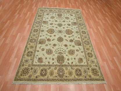 Ziegler Oushak hand-knotted wool rug in Ivory & Beige, 5'7" x 8' — SKU O076358 (view 2)