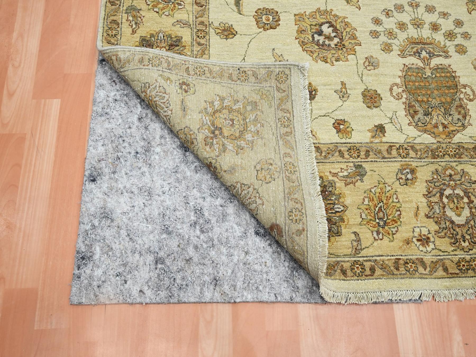 Ziegler Oushak hand-knotted wool rug in Ivory & Beige, 5'7" x 8' — SKU O076358 (view 3)