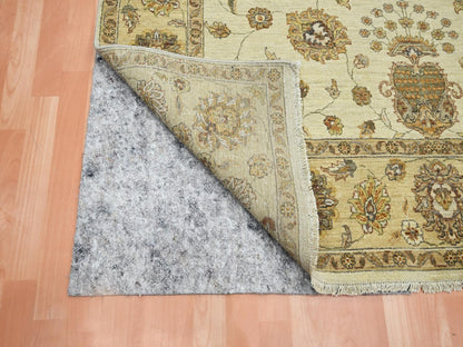 Ziegler Oushak hand-knotted wool rug in Ivory & Beige, 5'7" x 8' — SKU O076358 (view 3)