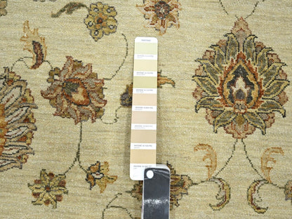 Ziegler Oushak hand-knotted wool rug in Ivory & Beige, 5'7" x 8' — SKU O076358 (view 4)