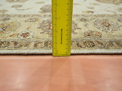 Ziegler Oushak hand-knotted wool rug in Ivory & Beige, 5'7" x 8' — SKU O076358 (view 6)