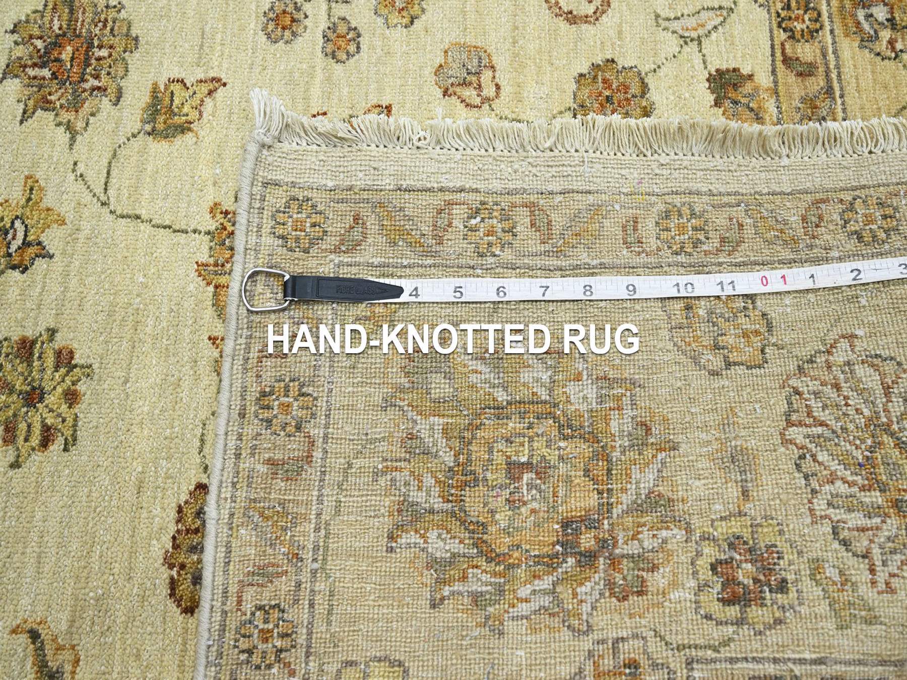 Ziegler Oushak hand-knotted wool rug in Ivory & Beige, 5'7" x 8' — SKU O076358 (view 7)
