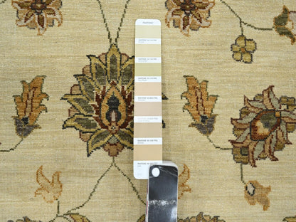 Ziegler Oushak hand-knotted wool rug in Ivory & Beige, 5'6" x 7'11" — SKU O076359 (view 4)