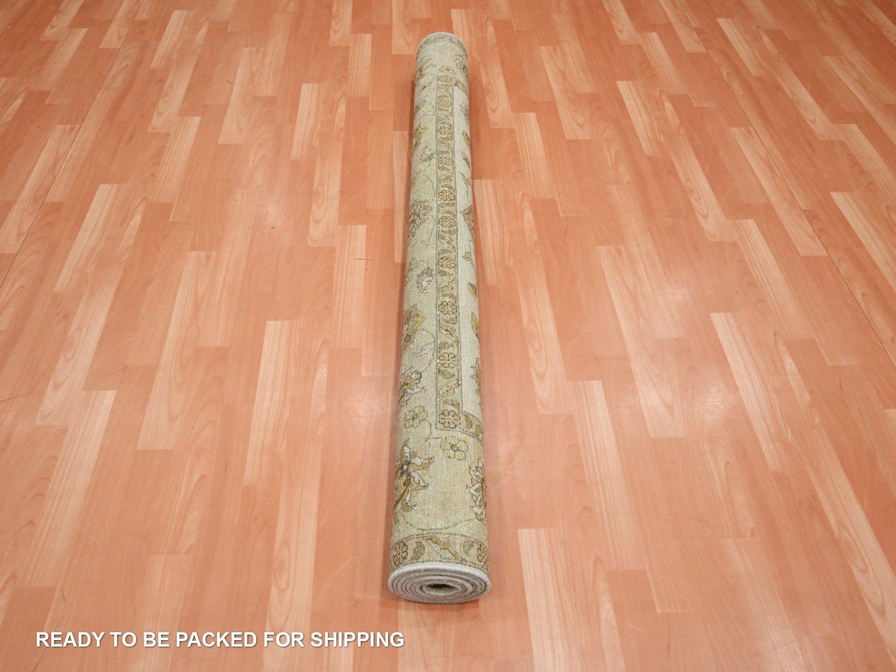 Ziegler Oushak hand-knotted wool rug in Ivory & Beige, 5'6" x 7'11" — SKU O076359 (view 5)
