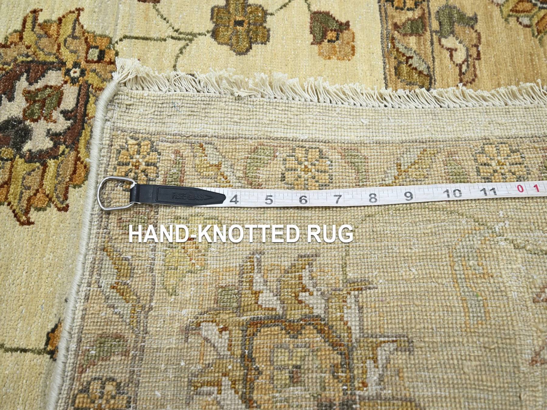 Ziegler Oushak hand-knotted wool rug in Ivory & Beige, 5'6" x 7'11" — SKU O076359 (view 7)