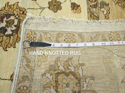 Ziegler Oushak hand-knotted wool rug in Ivory & Beige, 5'6" x 7'11" — SKU O076359 (view 7)