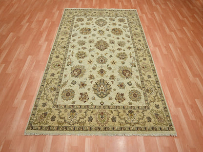 Ziegler Oushak hand-knotted wool rug in Ivory & Beige, 5'6" x 8'1" — SKU O076361 (view 2)