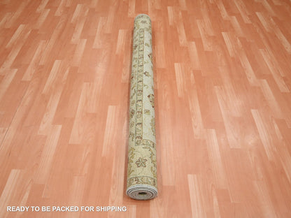 Ziegler Oushak hand-knotted wool rug in Ivory & Beige, 5'6" x 8'1" — SKU O076361 (view 5)