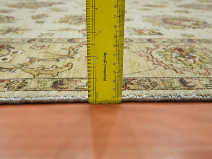 Ziegler Oushak hand-knotted wool rug in Ivory & Beige, 5'6" x 8'1" — SKU O076361 (view 6)