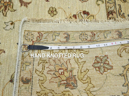 Ziegler Oushak hand-knotted wool rug in Ivory & Beige, 5'6" x 8'1" — SKU O076361 (view 7)
