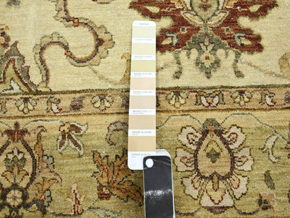 Ziegler Oushak hand-knotted wool rug in Ivory & Beige, 5'5" x 8'1" — SKU O076362 (view 4)