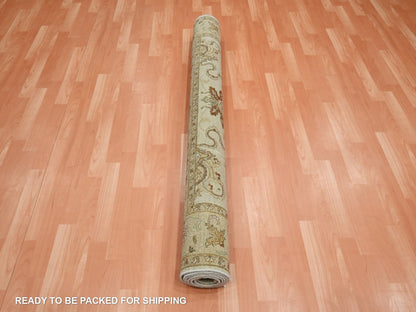 Ziegler Oushak hand-knotted wool rug in Ivory & Beige, 5'5" x 8'1" — SKU O076362 (view 5)