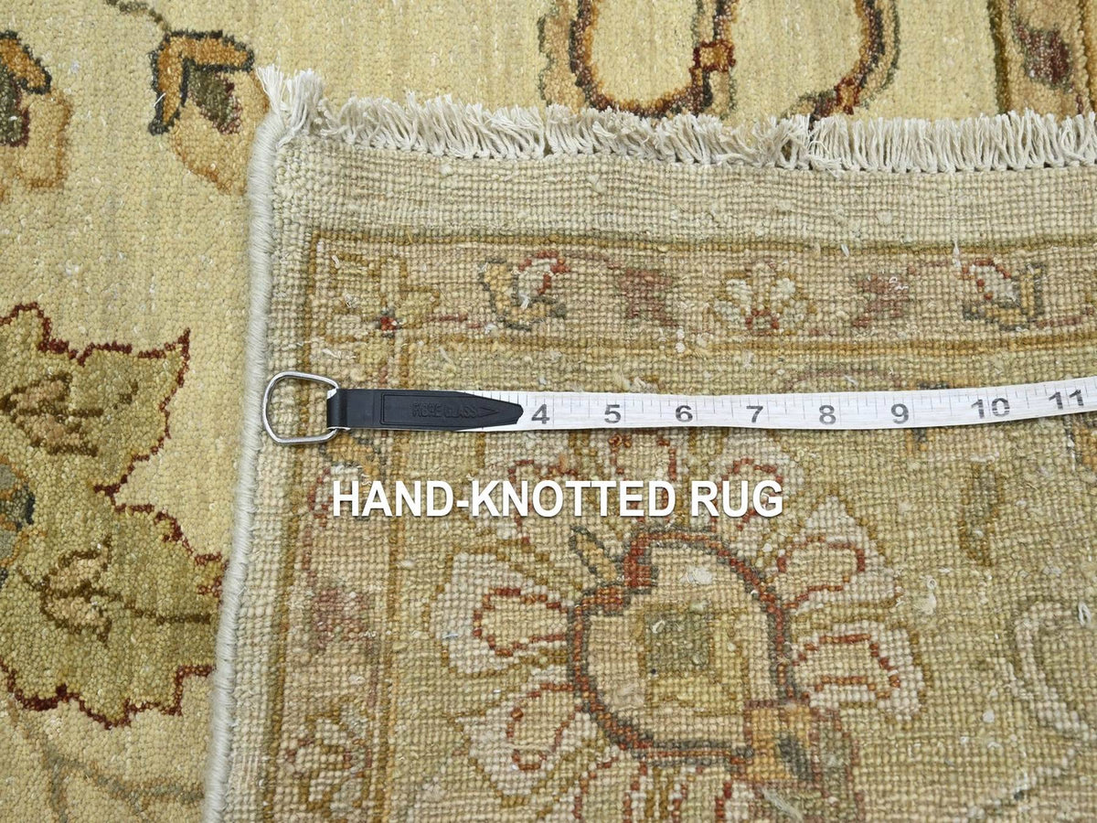 Ziegler Oushak hand-knotted wool rug in Ivory & Beige, 5'5" x 8'1" — SKU O076362 (view 7)