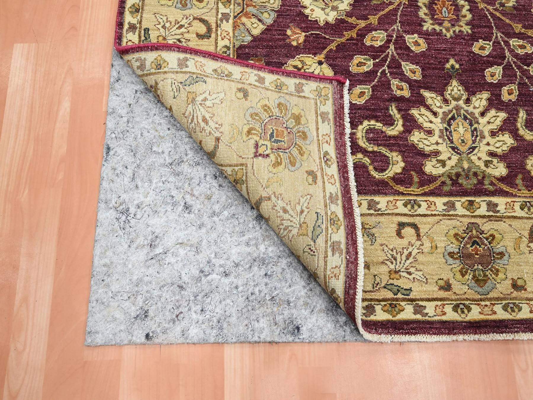 Ziegler Oushak hand-knotted wool rug in Red & Beige, 5'1" x 6'5" — SKU O076364 (view 3)