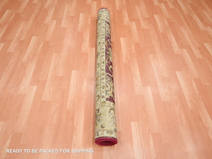 Ziegler Oushak hand-knotted wool rug in Red & Beige, 5'1" x 6'5" — SKU O076364 (view 5)