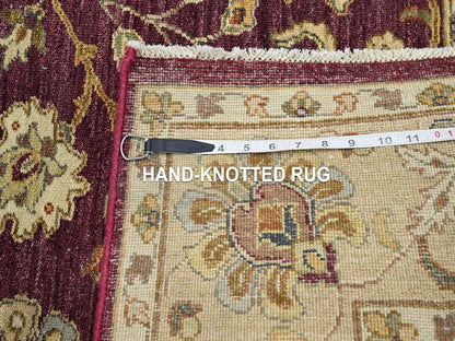 Ziegler Oushak hand-knotted wool rug in Red & Beige, 5'1" x 6'5" — SKU O076364 (view 7)