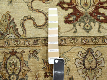 Ziegler Oushak hand-knotted wool rug in Ivory & Beige, 5'5" x 8'4" — SKU O076365 (view 4)