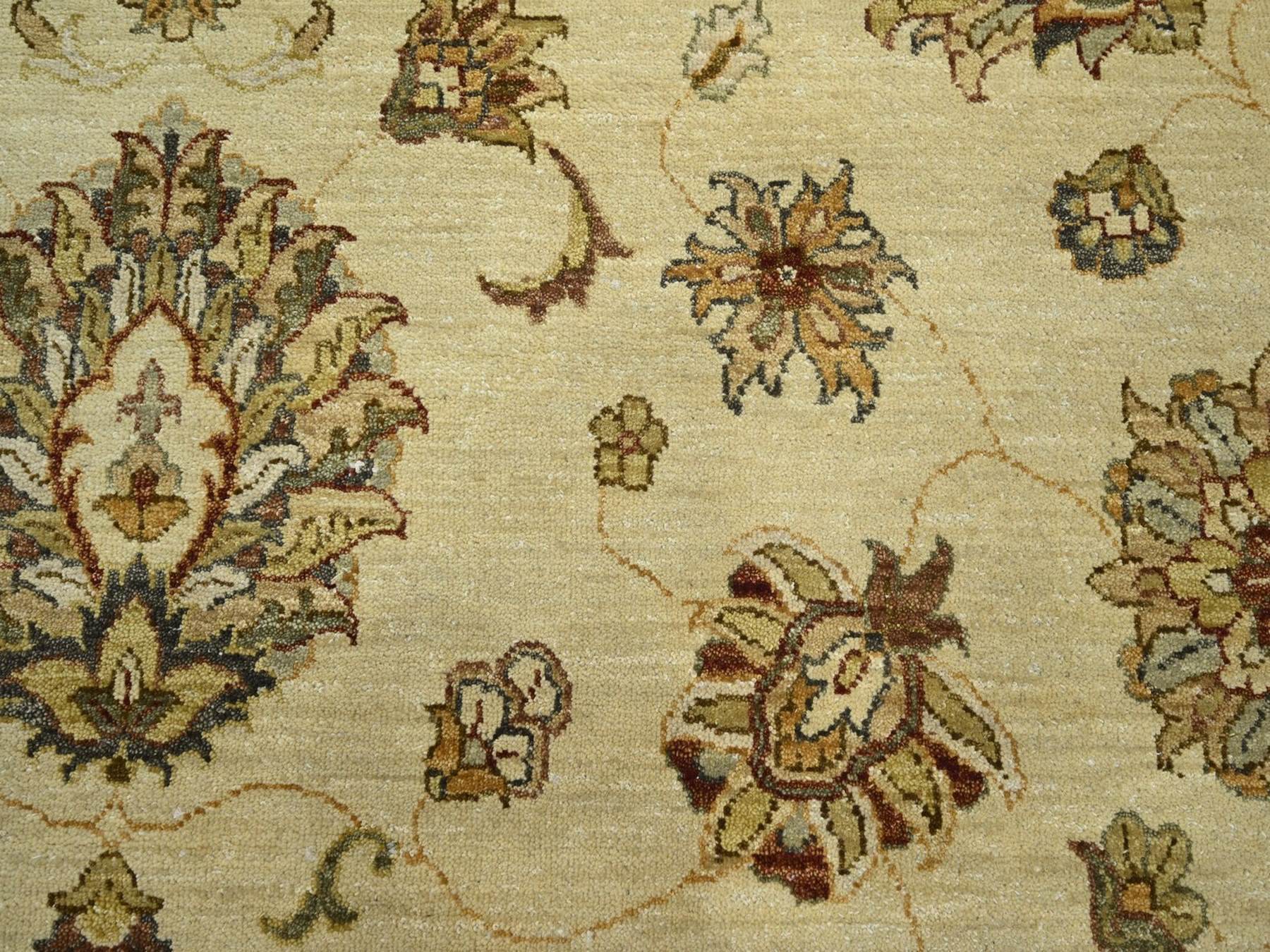 Ziegler Oushak hand-knotted wool rug in Ivory & Beige, 6'5" x 8'2" — SKU O076366 (view 8)