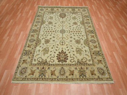 Ziegler Oushak hand-knotted wool rug in Ivory & Beige, 6'5" x 8'1" — SKU O076367 (view 2)