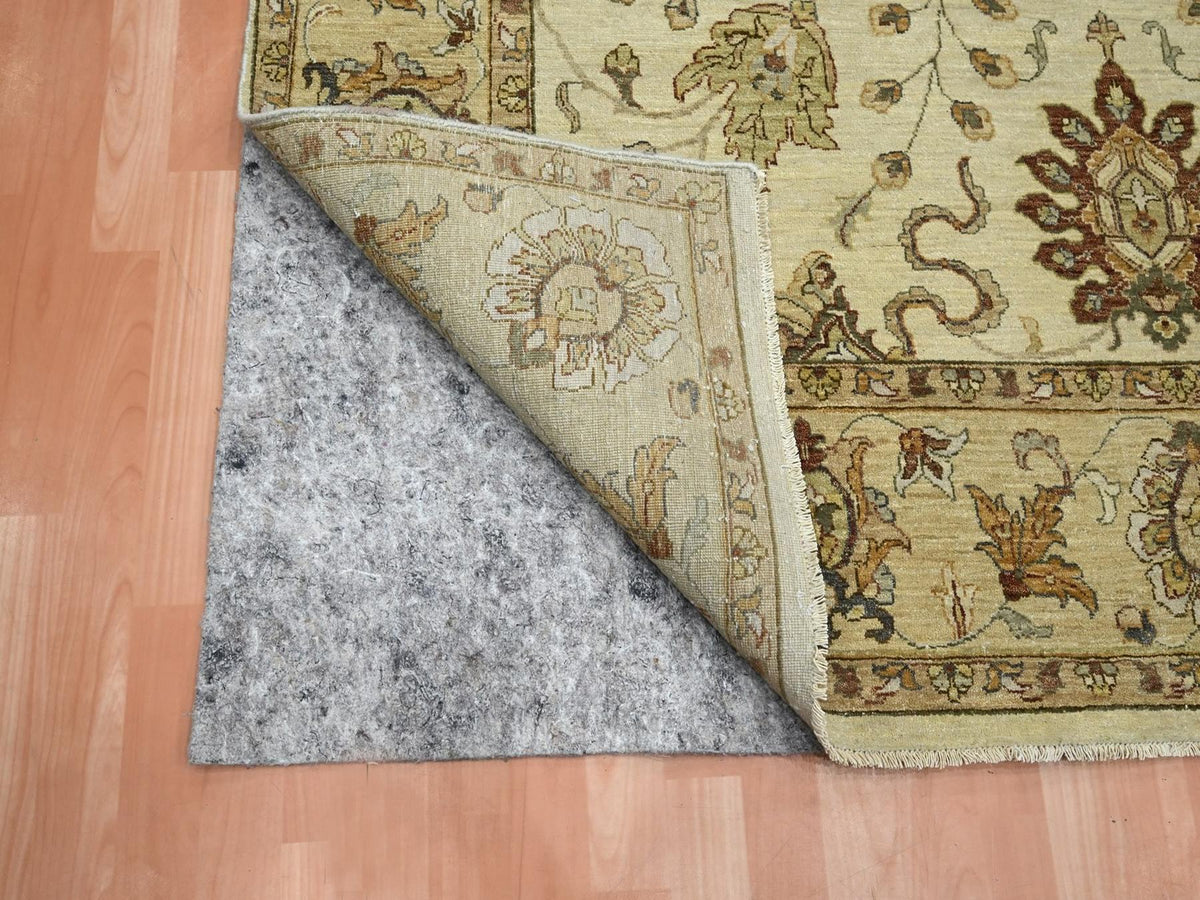 Ziegler Oushak hand-knotted wool rug in Ivory & Beige, 6'5" x 8'1" — SKU O076367 (view 4)