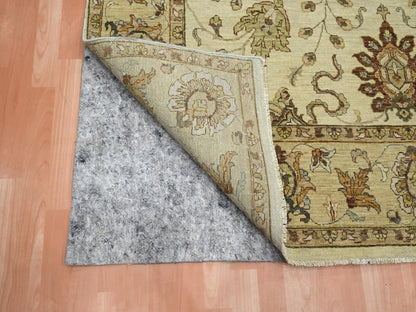 Ziegler Oushak hand-knotted wool rug in Ivory & Beige, 6'5" x 8'1" — SKU O076367 (view 4)