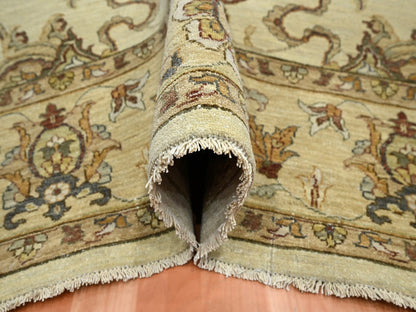 Ziegler Oushak hand-knotted wool rug in Ivory & Beige, 6'5" x 8'1" — SKU O076367 (view 5)