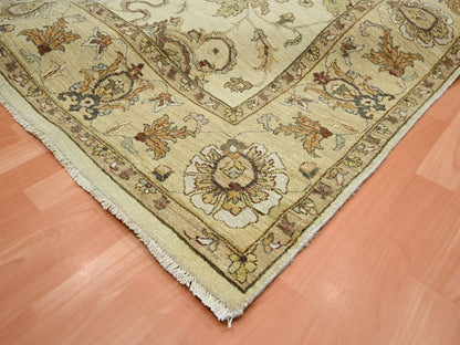 Ziegler Oushak hand-knotted wool rug in Ivory & Beige, 6'5" x 8'1" — SKU O076367 (view 6)