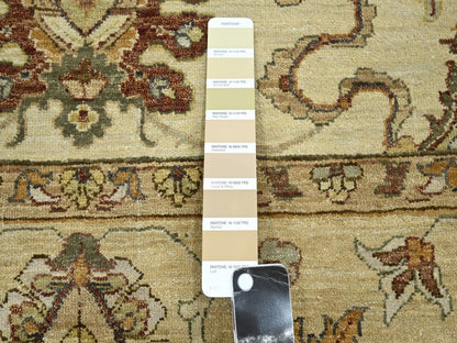 Ziegler Oushak hand-knotted wool rug in Ivory & Beige, 6'5" x 8'1" — SKU O076367 (view 7)