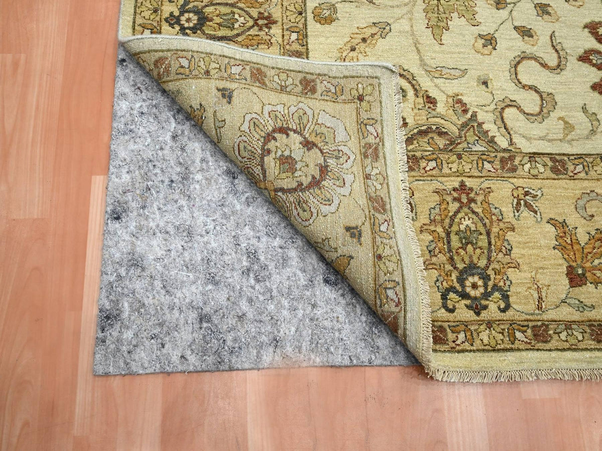 Ziegler Oushak hand-knotted wool rug in Ivory & Beige, 7'3" x 9'3" — SKU O076368 (view 4)