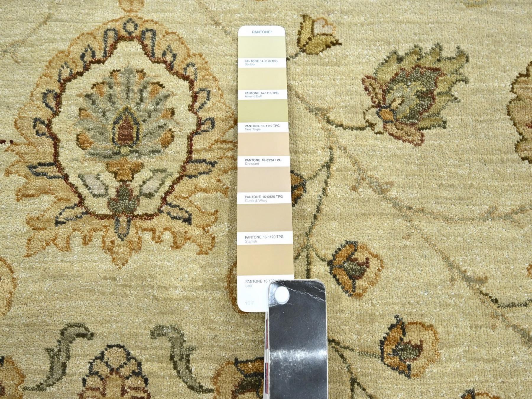 Ziegler Oushak hand-knotted wool rug in Ivory & Beige, 7'3" x 9'3" — SKU O076368 (view 7)